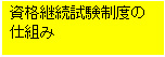 資格継続試験制度の仕組み